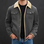 Men's sherpa-lined canvas work jacket — additional view