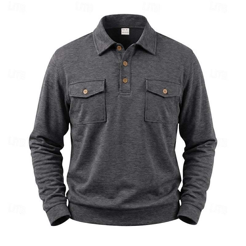 Rhodes | Long Sleeve Polo Shirt