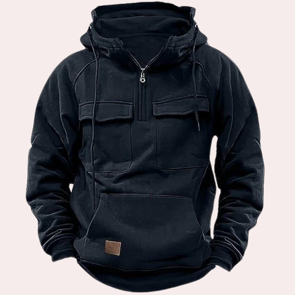 Blackwood | Fleece-Lined Half-Zip Hoodie