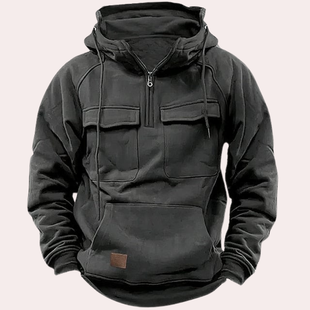 Blackwood | Fleece-Lined Half-Zip Hoodie