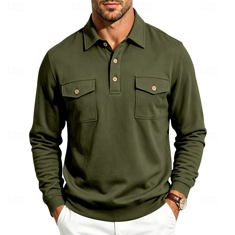 Rhodes | Long Sleeve Polo Shirt
