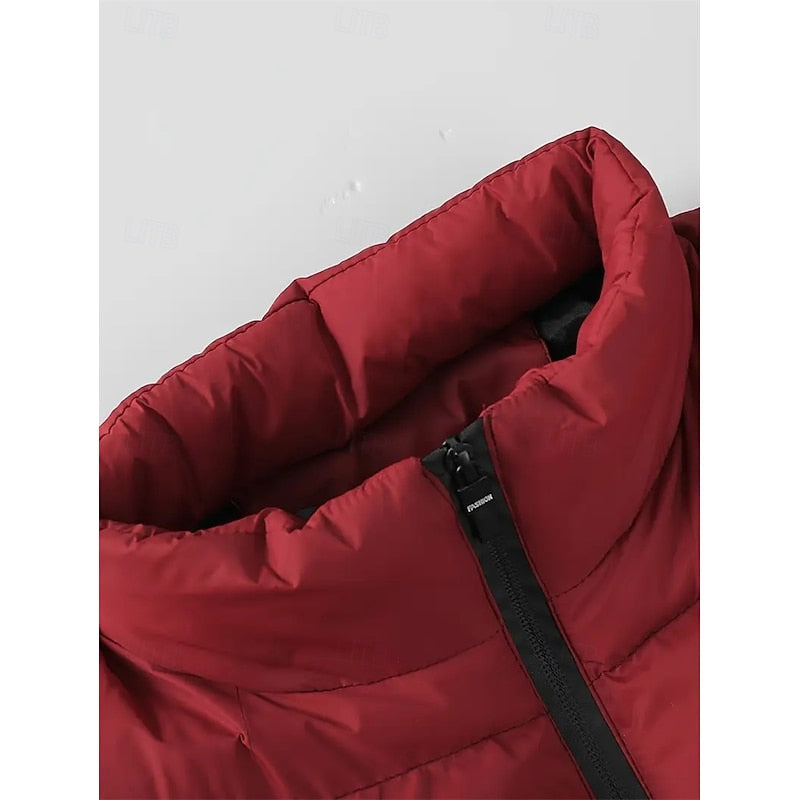 Men's quilted zip puffer vest — additional view