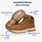 Men's insulated low-cut hiking shoes — alternate view