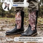 Men's waterproof pull-on hunting boots — detail view