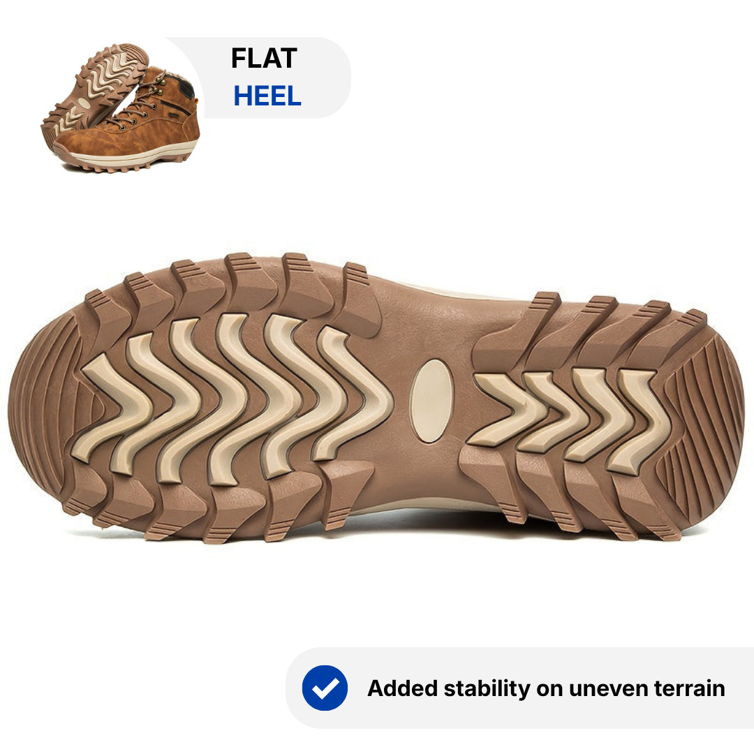 Men's insulated low-cut hiking shoes — detail view