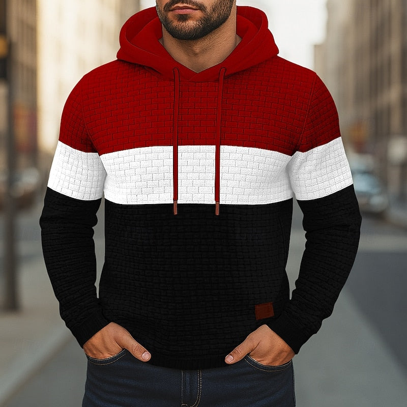 Selby | Color Block Textured Hoodie