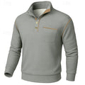Merrick | Textured Half-Button Knit Pullover
