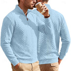 Kester | Textured Quarter-Zip Sweater