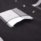 Men's patchwork button-up shirt jacket — additional view