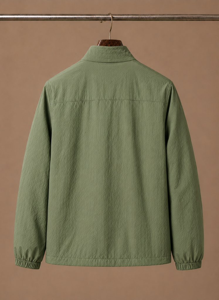 Men's lightweight smart casual jacket — detail view
