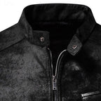 Men's stand-collar varsity jacket — additional view