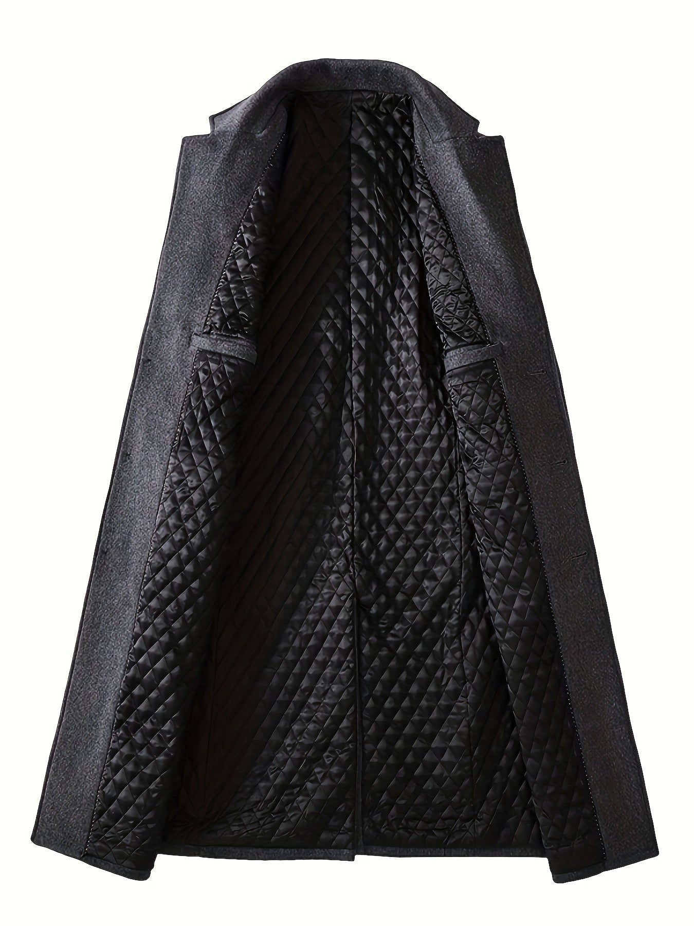 Men's single-breasted tailored overcoat — additional view