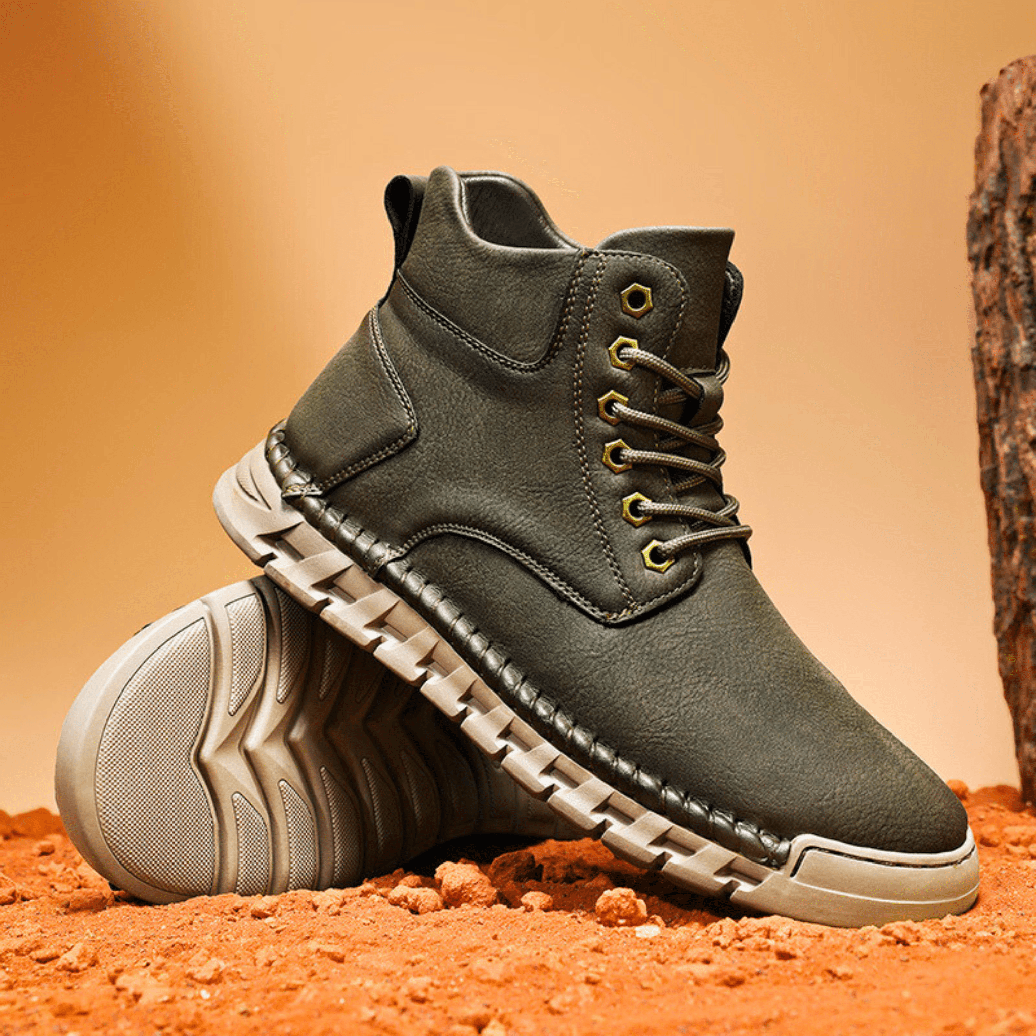 Men's leather chelsea boots — additional view