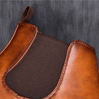 Men's leather elastic panel chelsea boots — additional view