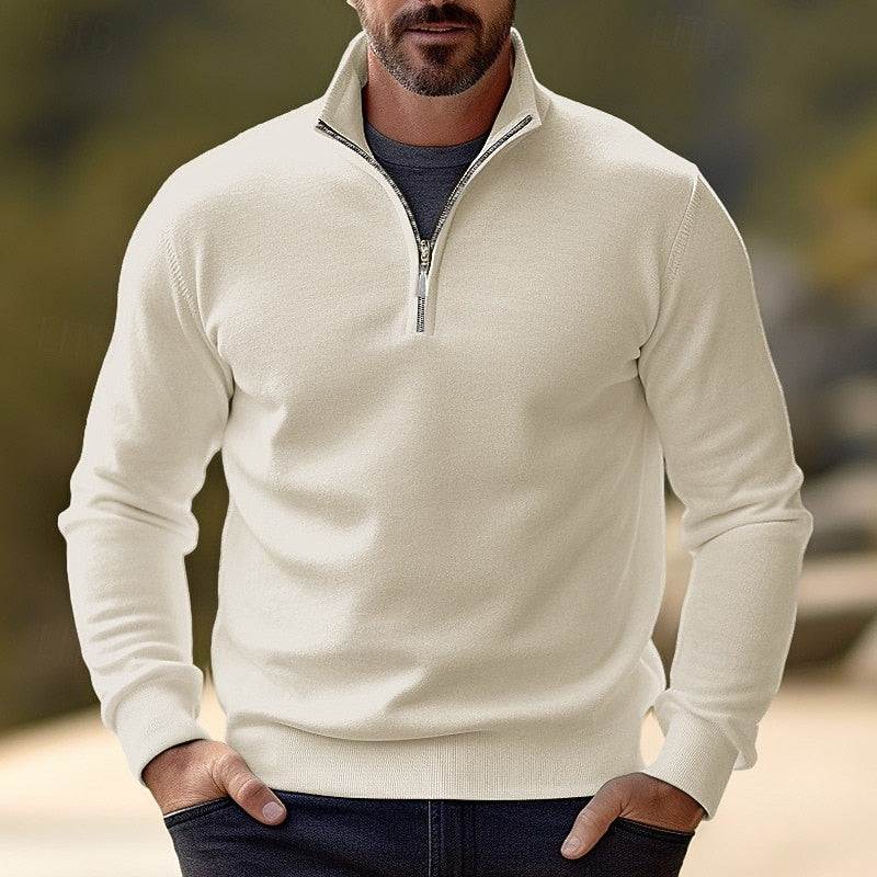 Grady | Refined Half-Zip Knit Pullover