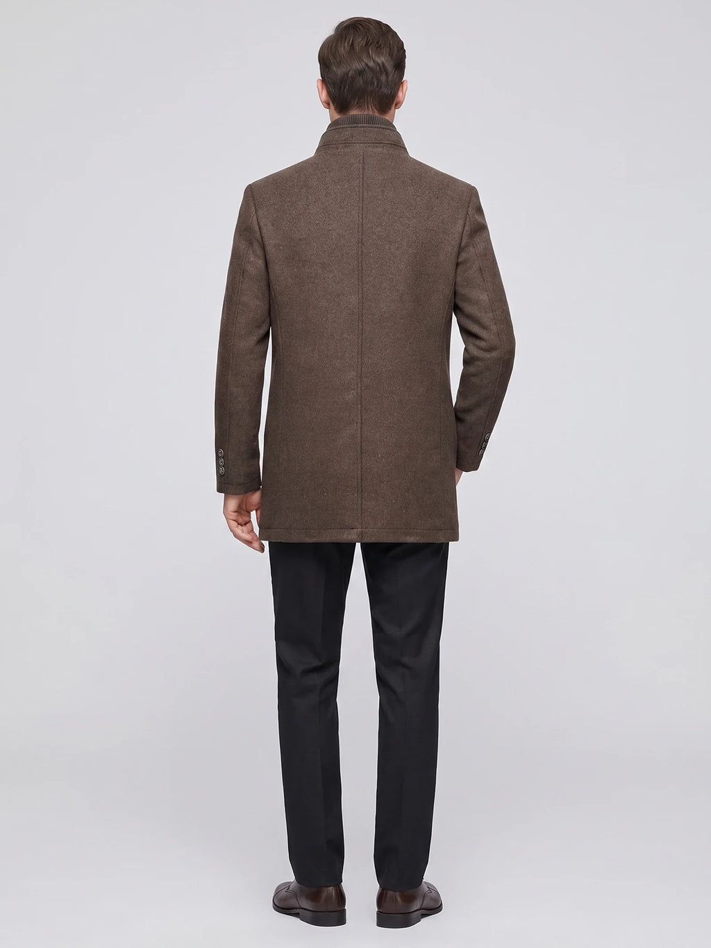 Wesley | Single-Breasted Stand-Collar Winter Coat