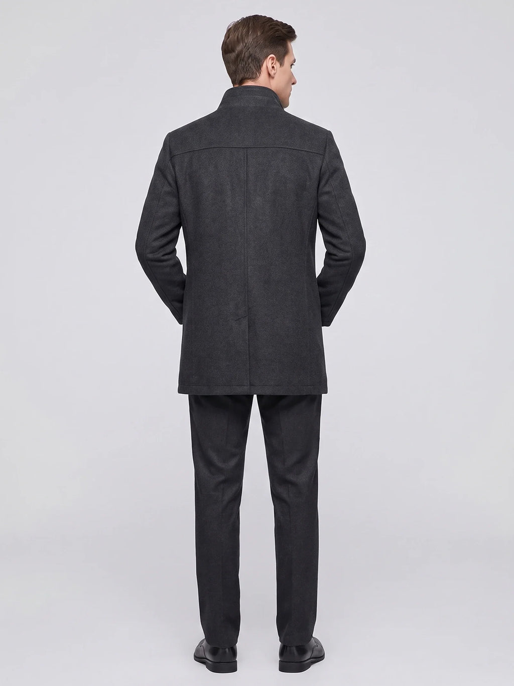 Wesley | Single-Breasted Stand-Collar Winter Coat