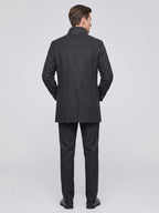 Wesley | Single-Breasted Stand-Collar Winter Coat