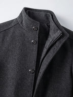 Wesley | Single-Breasted Stand-Collar Winter Coat