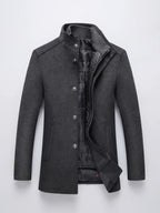 Wesley | Single-Breasted Stand-Collar Winter Coat