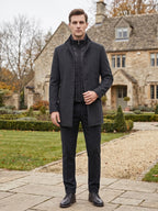 Wesley | Single-Breasted Stand-Collar Winter Coat