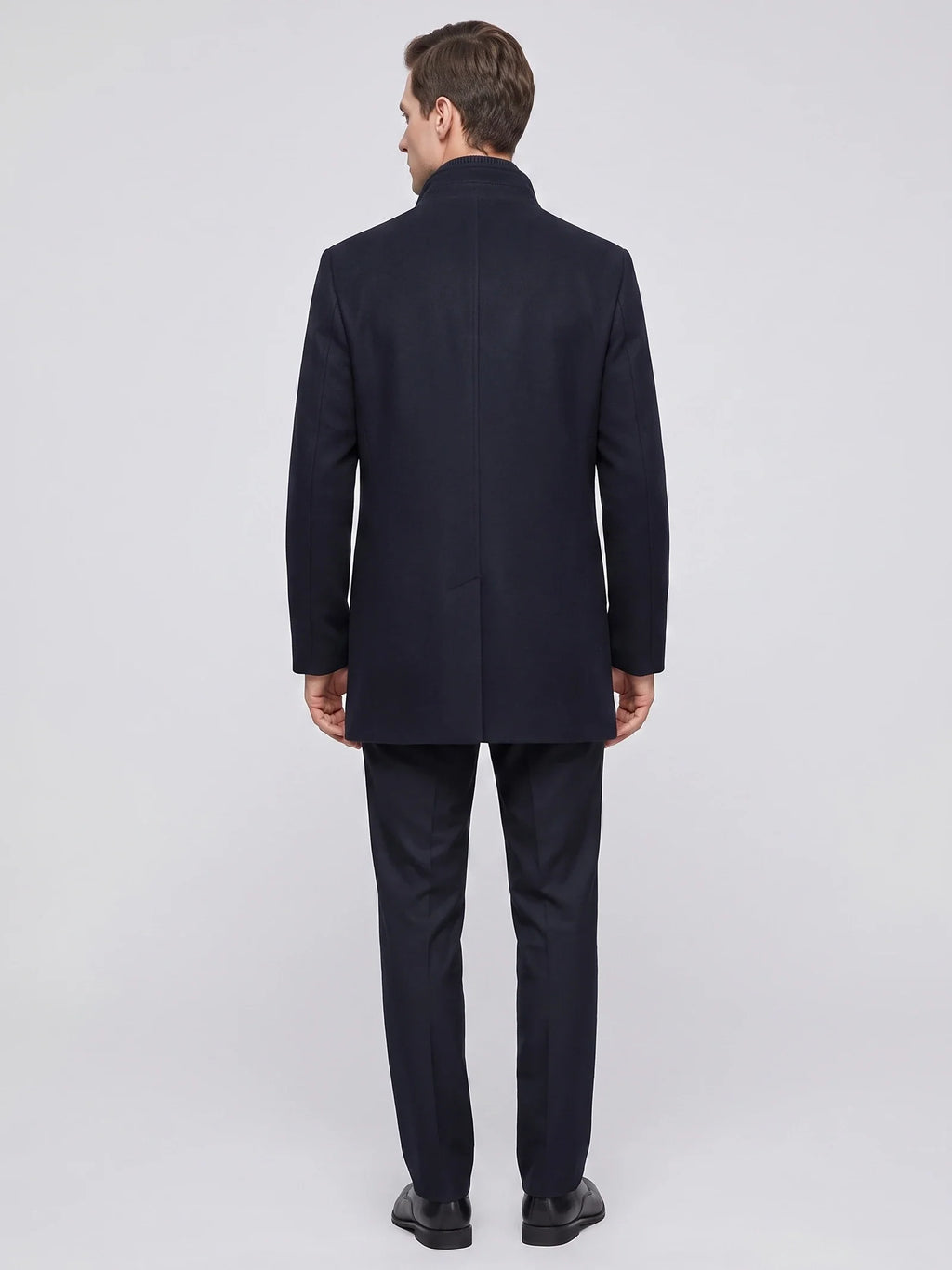 Wesley | Single-Breasted Stand-Collar Winter Coat