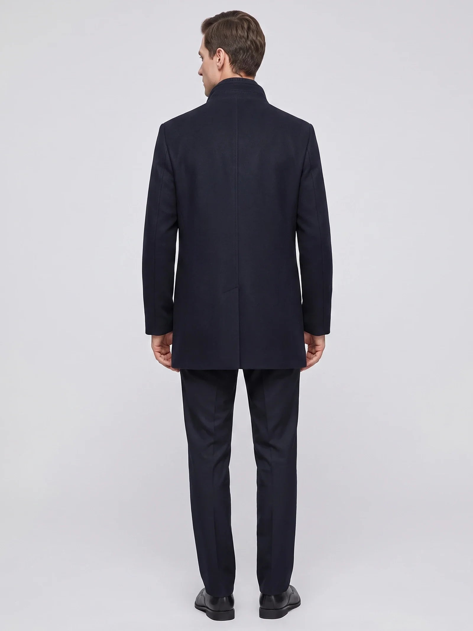 Wesley | Single-Breasted Stand-Collar Winter Coat