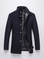 Wesley | Single-Breasted Stand-Collar Winter Coat