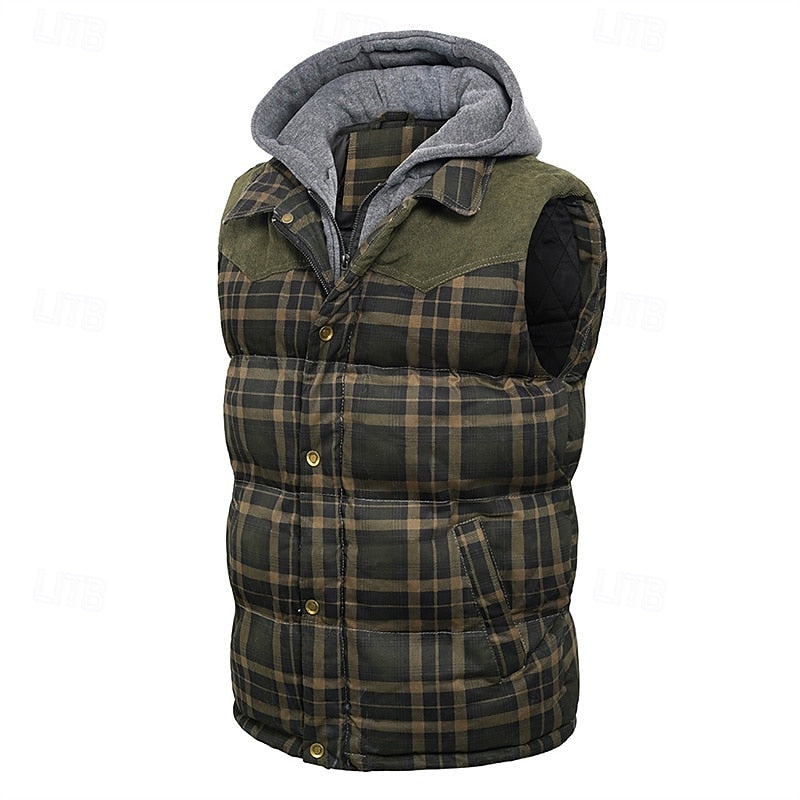 Men's quilted hooded gilet — additional view