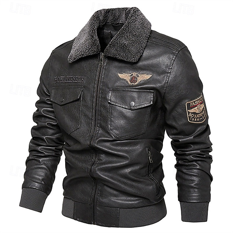 Men's aviator bomber jacket — additional view