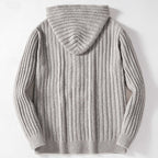 Langston | Cable Knit Hooded Cardigan
