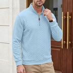 Kester | Textured Quarter-Zip Sweater