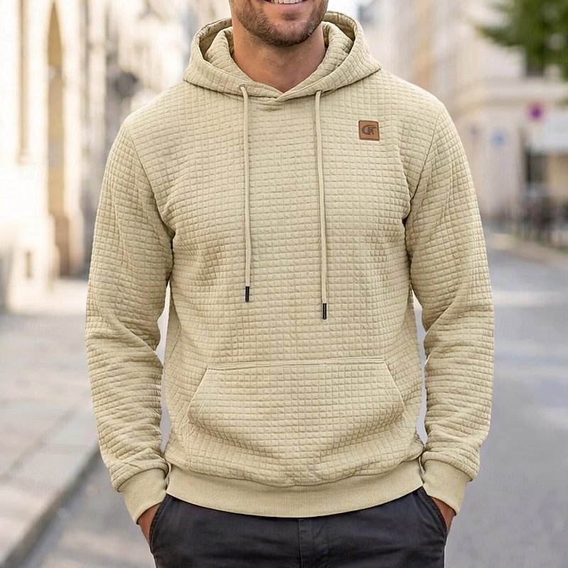 Edwin | Textured Pullover Hooded Sweatshirt