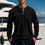Men's ribbed long sleeve shirt — additional view