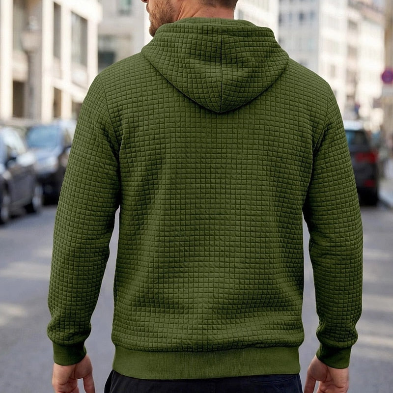 Edwin | Textured Pullover Hooded Sweatshirt