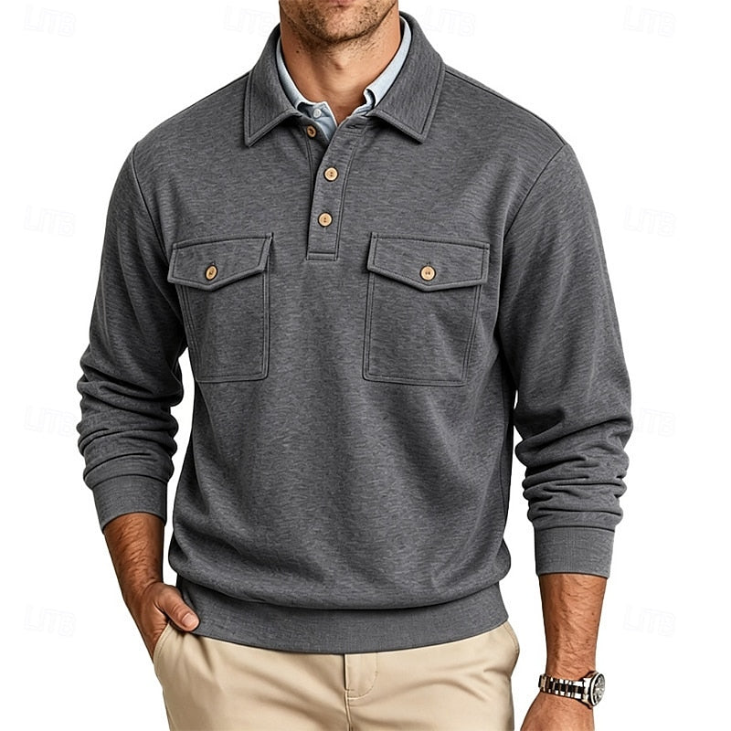 Rhodes | Long Sleeve Polo Shirt